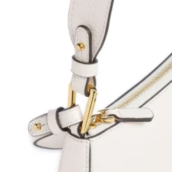 Borsa Donna a Spalla COCCINELLE in Pelle Linea Merveille Colore Pearl
