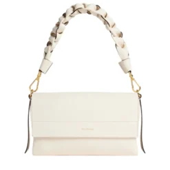 Borsa Donna a Spalla COCCINELLE in Pelle linea Boheme Small colore Pearl -Cognac