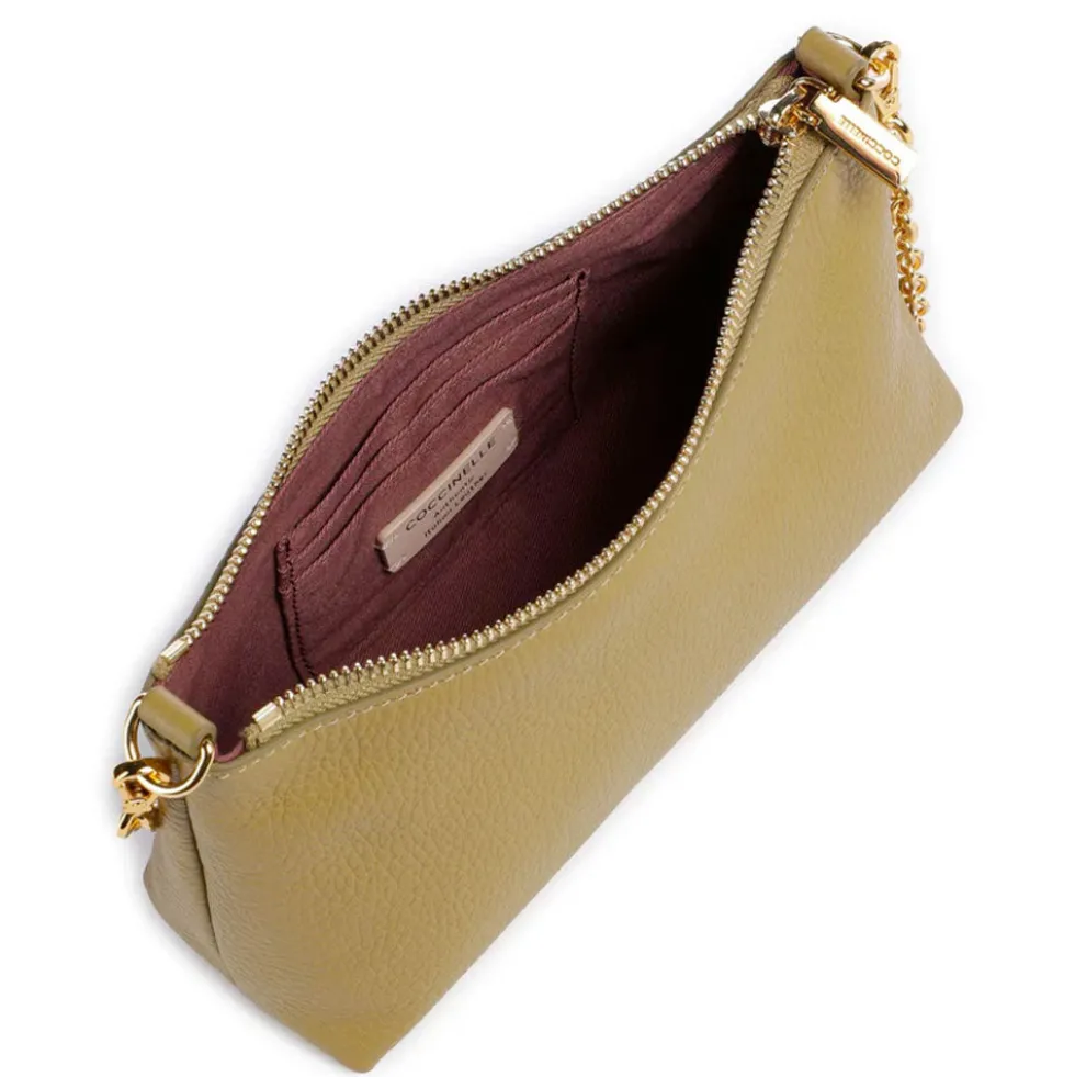 Borsa Donna a Spalla COCCINELLE in Pelle Seagrass Linea Aura