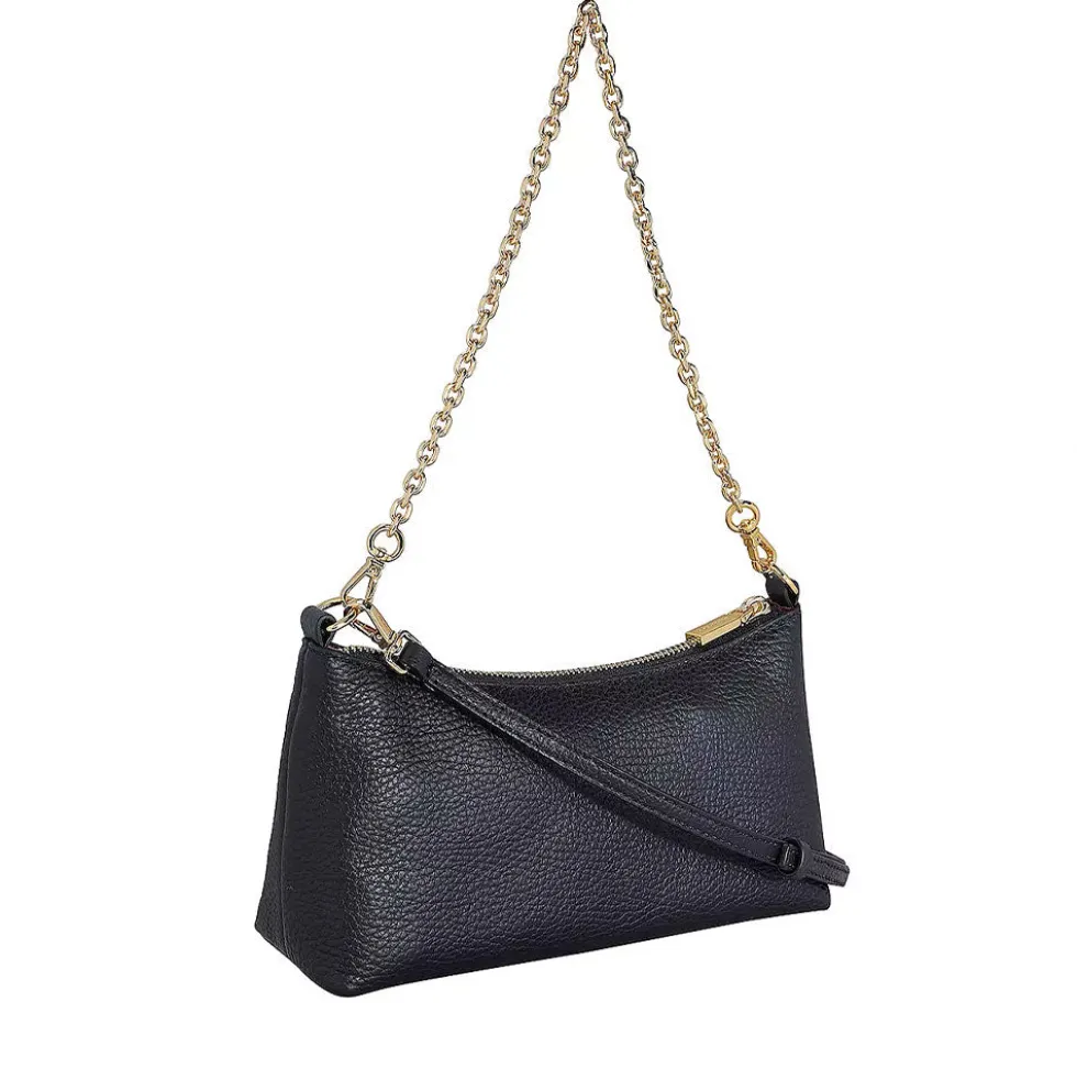 Borsa Donna a Spalla COCCINELLE in Pelle Nera Linea Aura