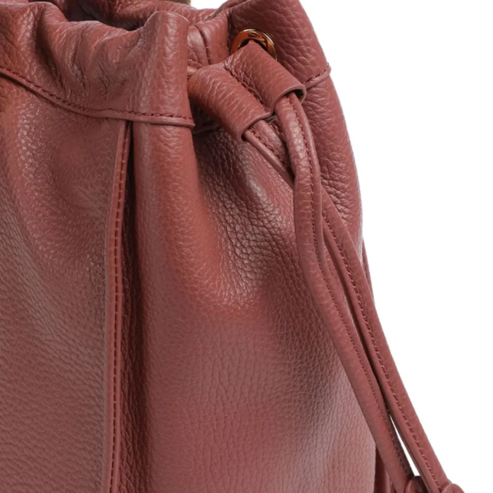 Borsa Donna a Spalla COCCINELLE in Pelle Linea 2Day Signature Medium colore Brandy