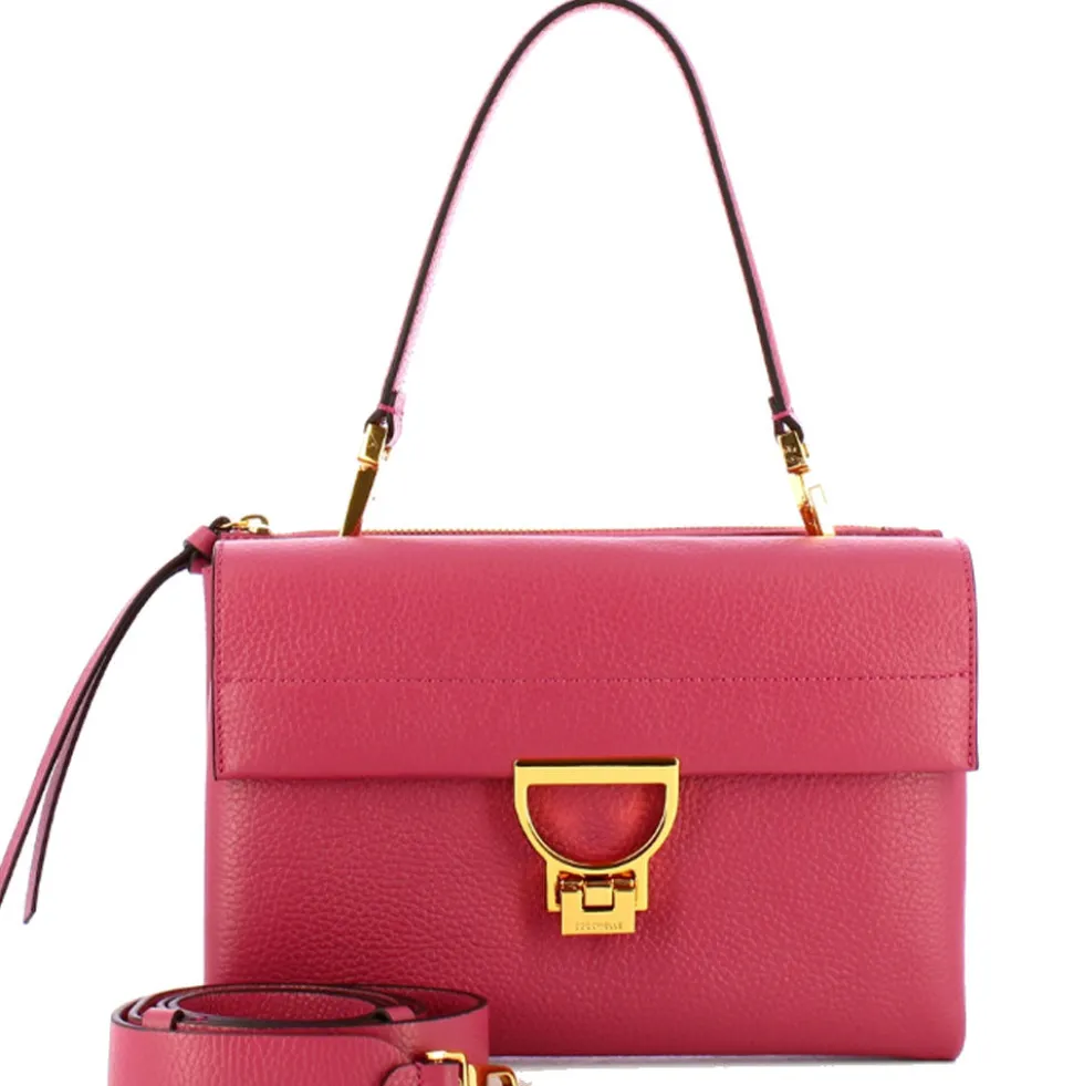 Borsa Donna a Spalla COCCINELLE in Pelle Linea Arlettis colore Rosewood