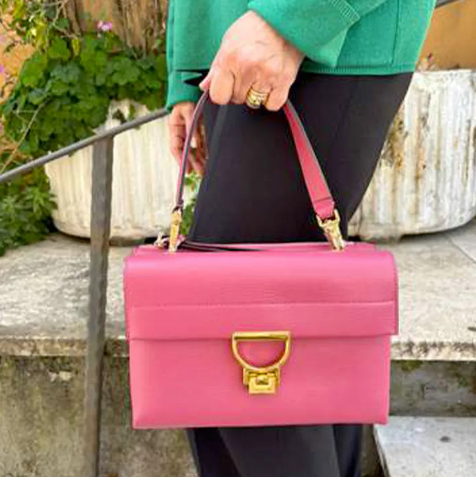 Borsa Donna a Spalla COCCINELLE in Pelle Linea Arlettis colore Rosewood