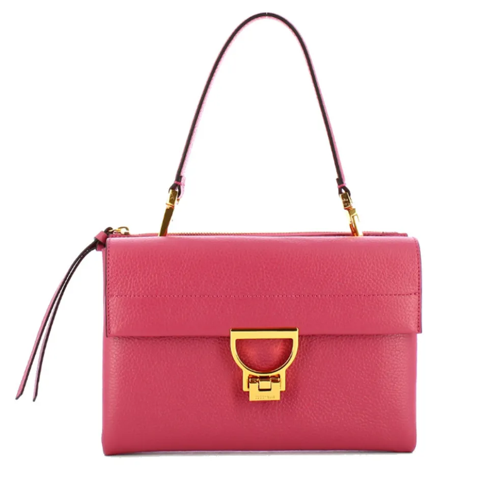 Borsa Donna a Spalla COCCINELLE in Pelle Linea Arlettis colore Rosewood
