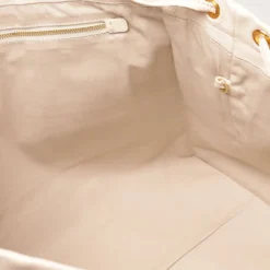 Borsa Donna a Spalla COCCINELLE in Pelle Linea 2Day Signature Large colore Lambskin White