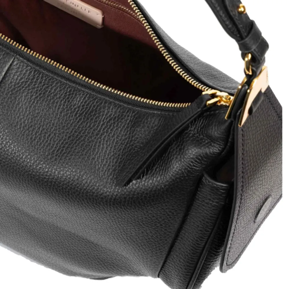 Borsa Donna a Spalla COCCINELLE in Pelle Colore Nero linea Campus