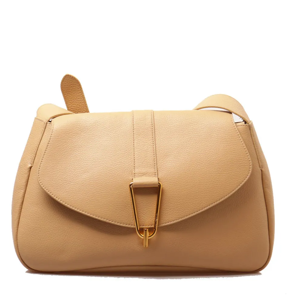 Borsa Donna a Spalla COCCINELLE linea Himma Medium in Pelle Fresh Beige