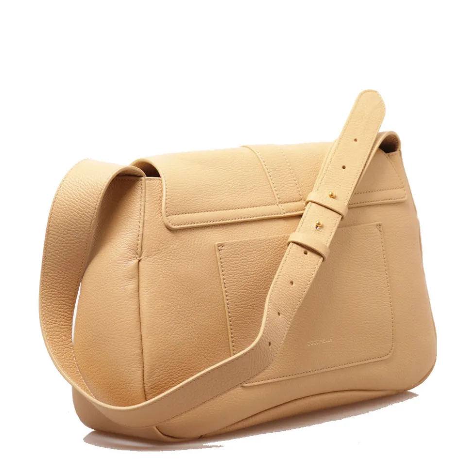 Borsa Donna a Spalla COCCINELLE linea Himma Medium in Pelle Fresh Beige