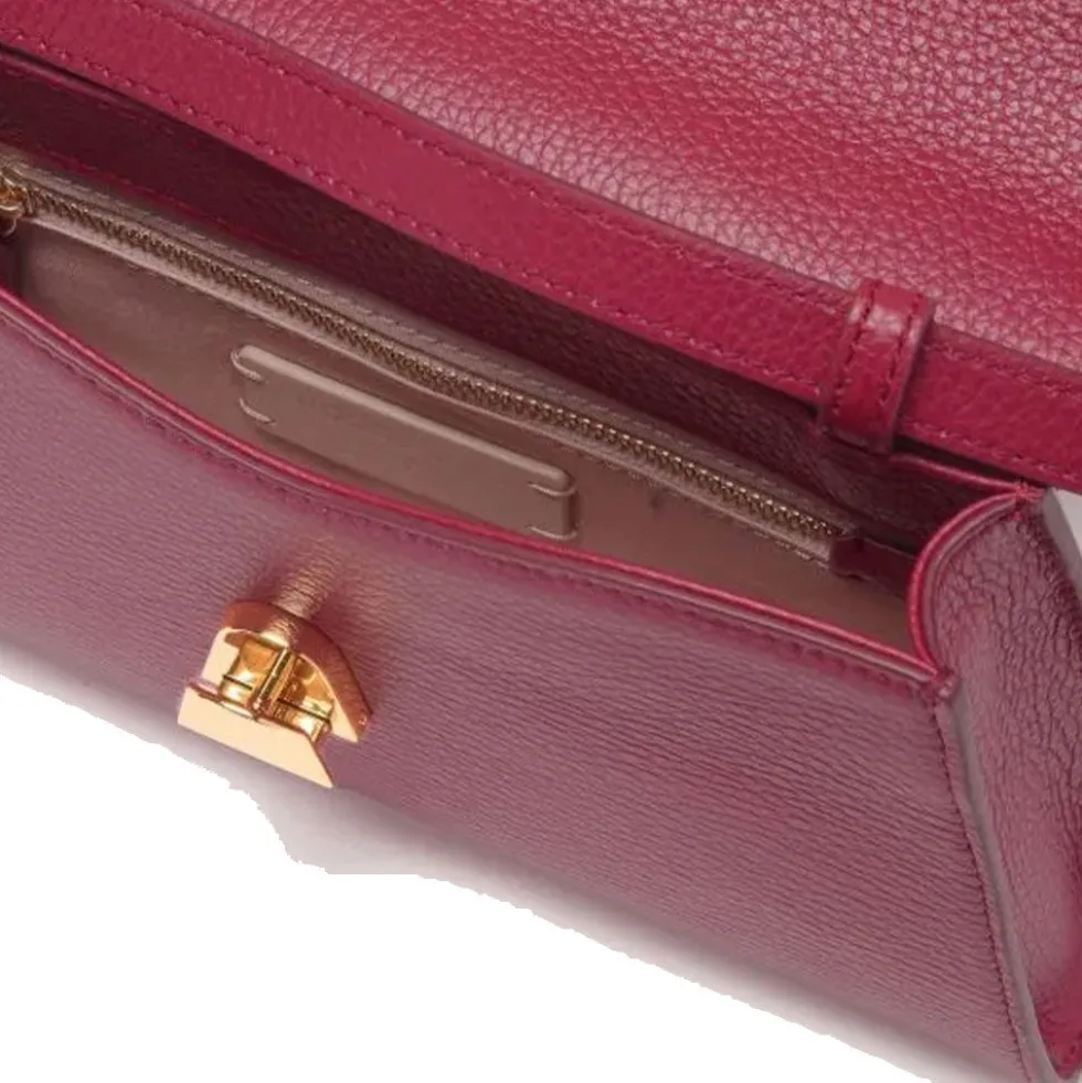 Borsa Donna a Spalla COCCINELLE in Pelle Sangria linea Dew Small