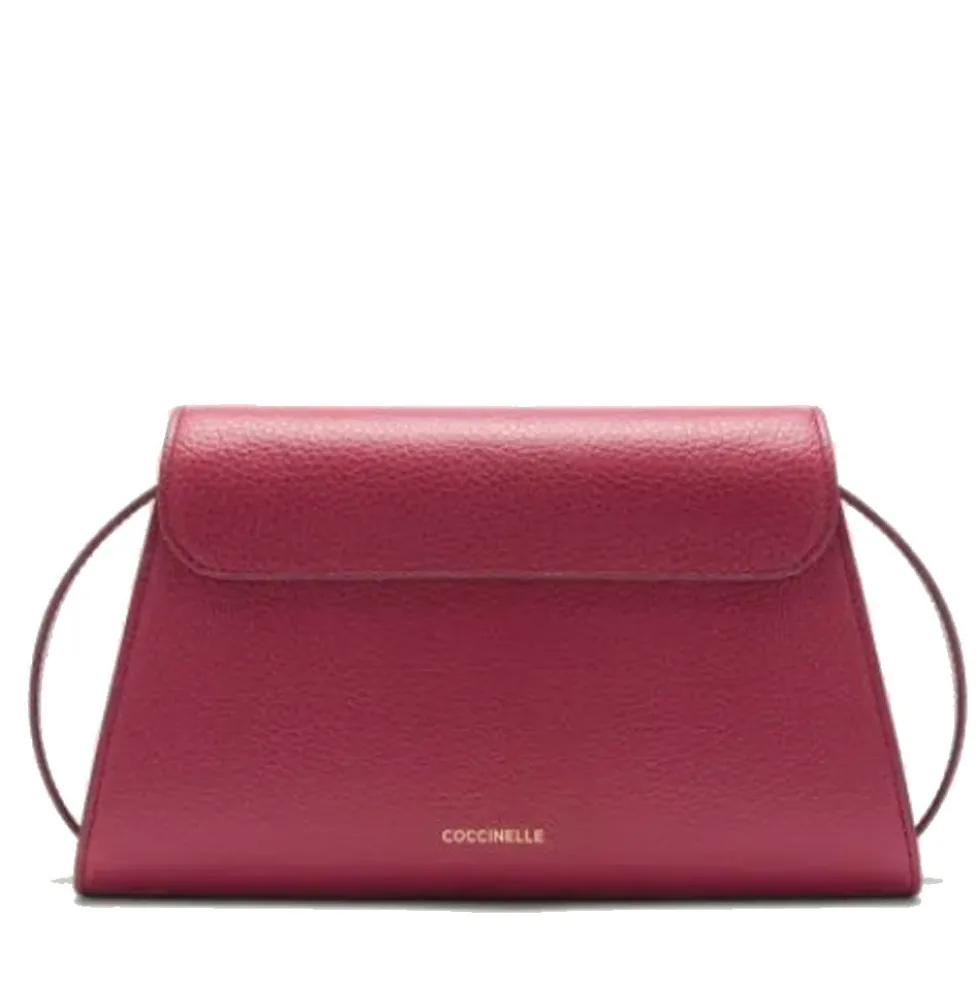 Borsa Donna a Spalla COCCINELLE in Pelle Sangria linea Dew Small