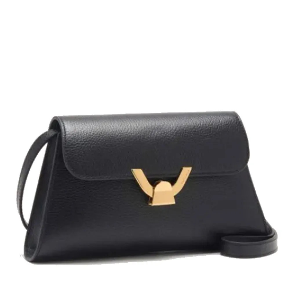 Borsa Donna a Spalla COCCINELLE in Pelle Nera linea Dew Small