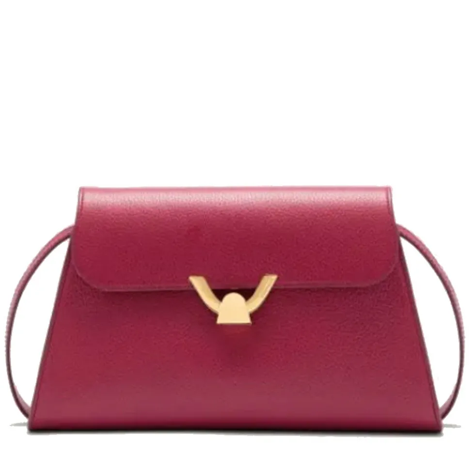 Borsa Donna a Spalla COCCINELLE in Pelle Sangria linea Dew Medium