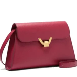 Borsa Donna a Spalla COCCINELLE in Pelle Sangria linea Dew Medium
