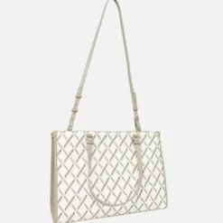 Borsa Donna a Spalla con Tracolla ARMANI EXCHANGE colore Off White - Sand