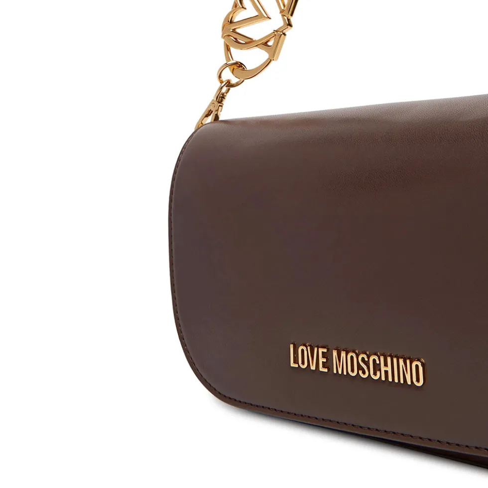 Borsa Donna a Spalla con Tracolla LOVE MOSCHINO linea Jewel Testa di Moro
