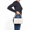 Borsa Donna a Spalla con Tracolla LOVE MOSCHINO Trapuntata Avorio