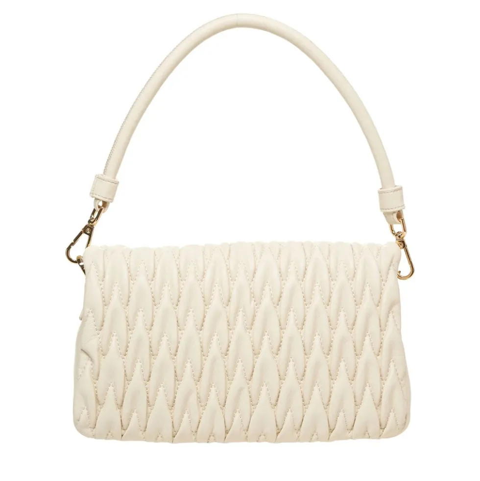 Borsa Donna a Spalla con Tracolla LOVE MOSCHINO Trapuntata Avorio