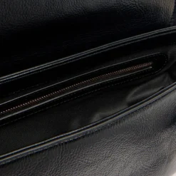Borsa Donna a Spalla con Tracolla LOVE MOSCHINO Nera con Placca Quadrata con Logo