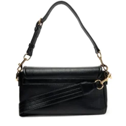 Borsa Donna a Spalla con Tracolla LOVE MOSCHINO Nera con Placca Quadrata con Logo