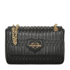 Borsa Donna a Spalla e a Tracolla LOVE MOSCHINO linea Bubby Love in Ecopelle Nera