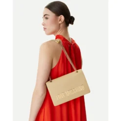 Borsa Donna a Spalla e a Tracolla LOVE MOSCHINO linea Bold Bag color Burro