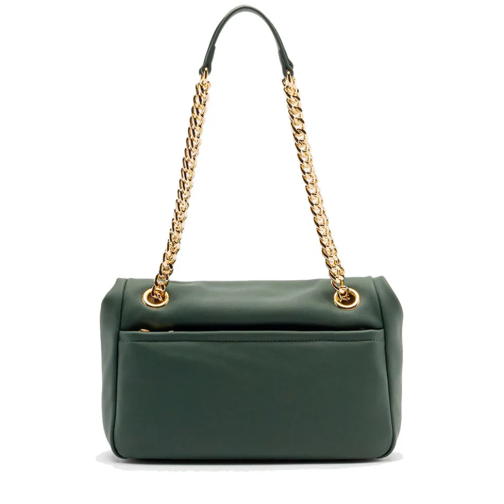 Borsa Donna a Spalla e a Tracolla LOVE MOSCHINO Verde con Maxi Logo