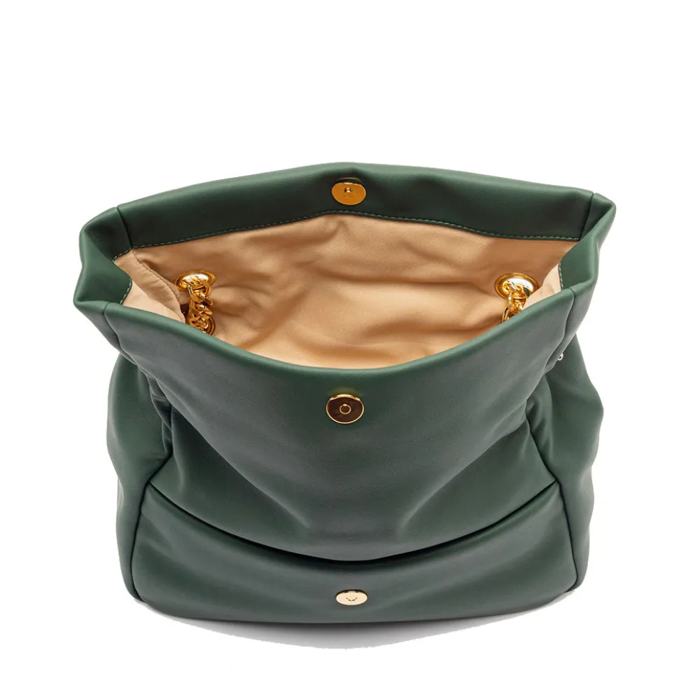 Borsa Donna a Spalla e a Tracolla LOVE MOSCHINO Verde con Maxi Logo