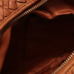Borsa Donna a Spalla e Tracolla GIANNI CONTI in Pelle Intrecciata color Tan
