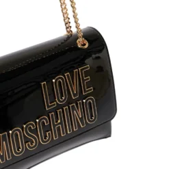 Borsa Donna a Spalla e Tracolla LOVE MOSCHINO in Vernice Nera
