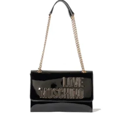 Borsa Donna a Spalla e Tracolla LOVE MOSCHINO in Vernice Nera