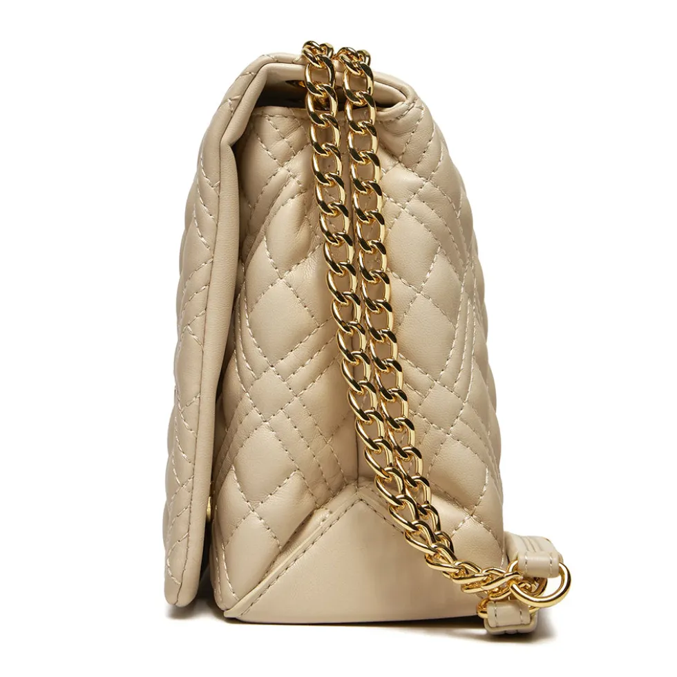 Borsa Donna a Spalla e Tracolla LOVE MOSCHINO linea Lettering Logo Avorio