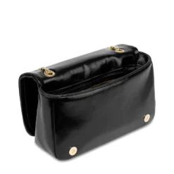 Borsa Donna a Spalla e Tracolla LOVE MOSCHINO Nera con Logo Ricamato e Borchie