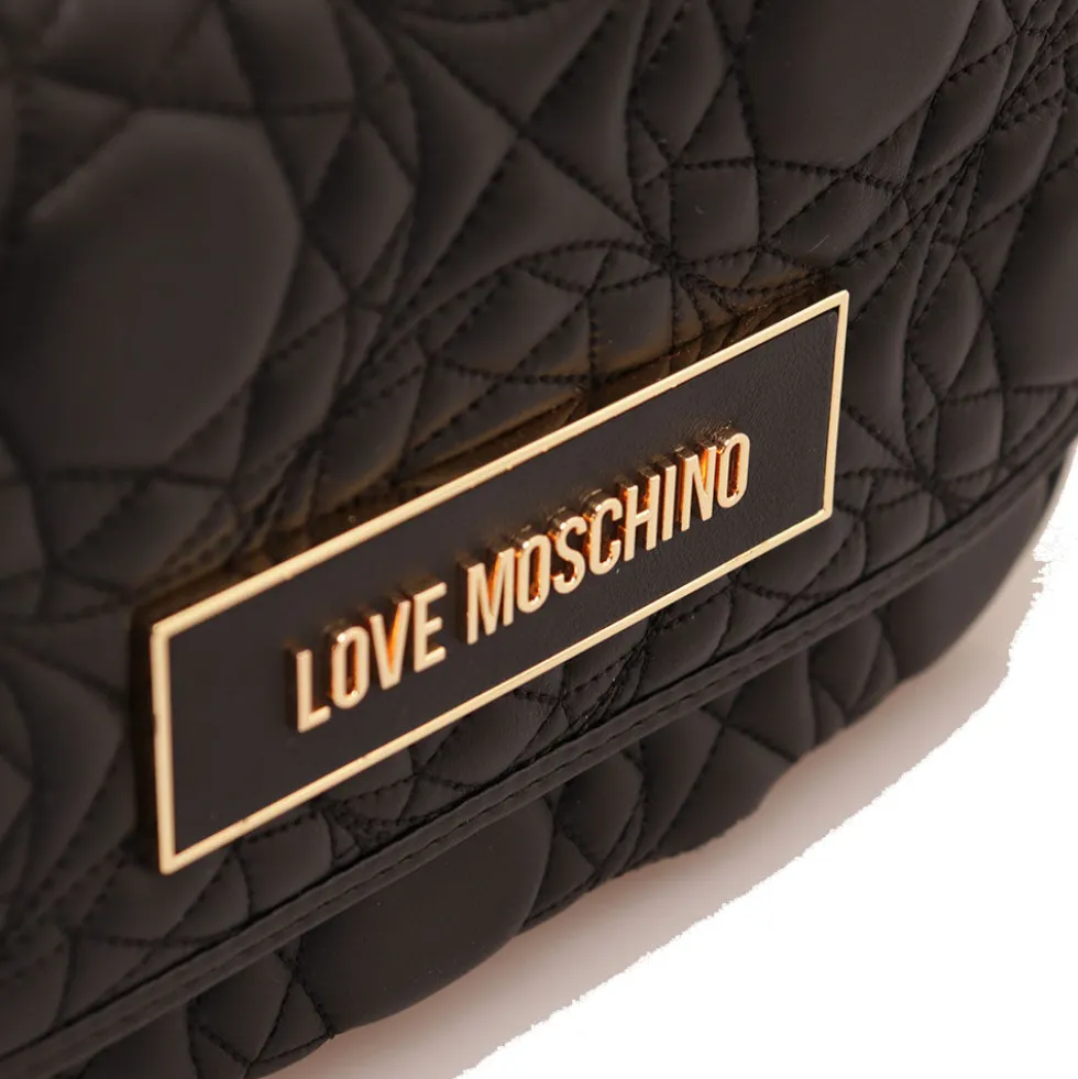 Borsa Donna a Spalla e Tracolla LOVE MOSCHINO in Nappa Trapuntata Nera