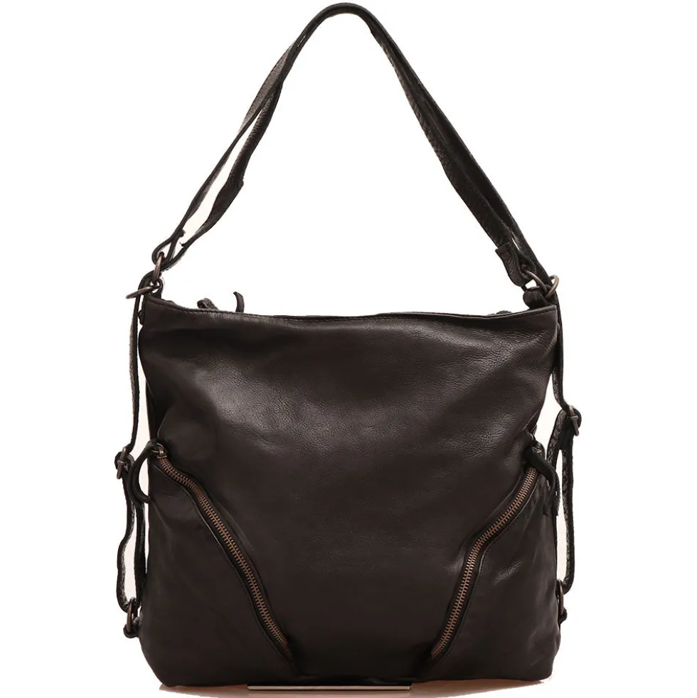 Borsa Donna a Spalla GIANNI CONTI in Pelle Nera