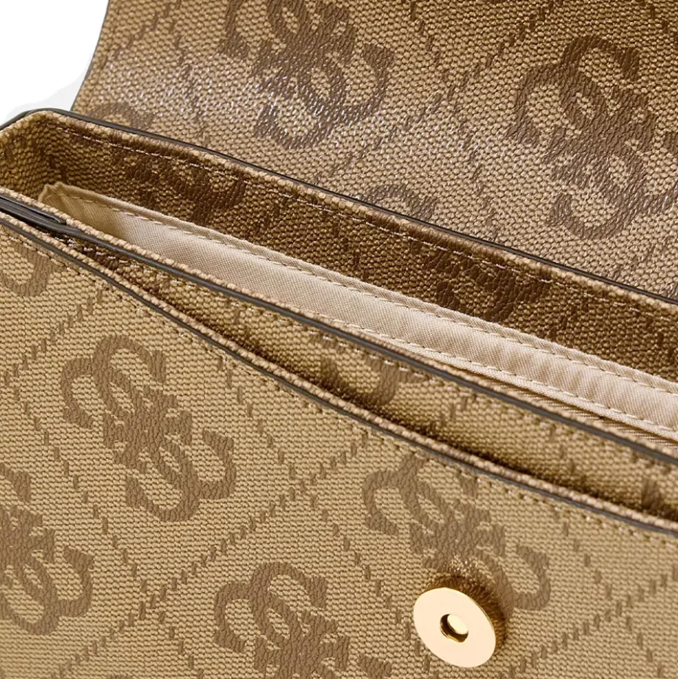 Borsa Donna a Spalla GUESS Linea Sadie colore Latte Logo