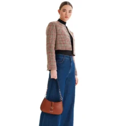 Borsa Donna a Spalla GUESS Linea Carrie Colore Cuoio