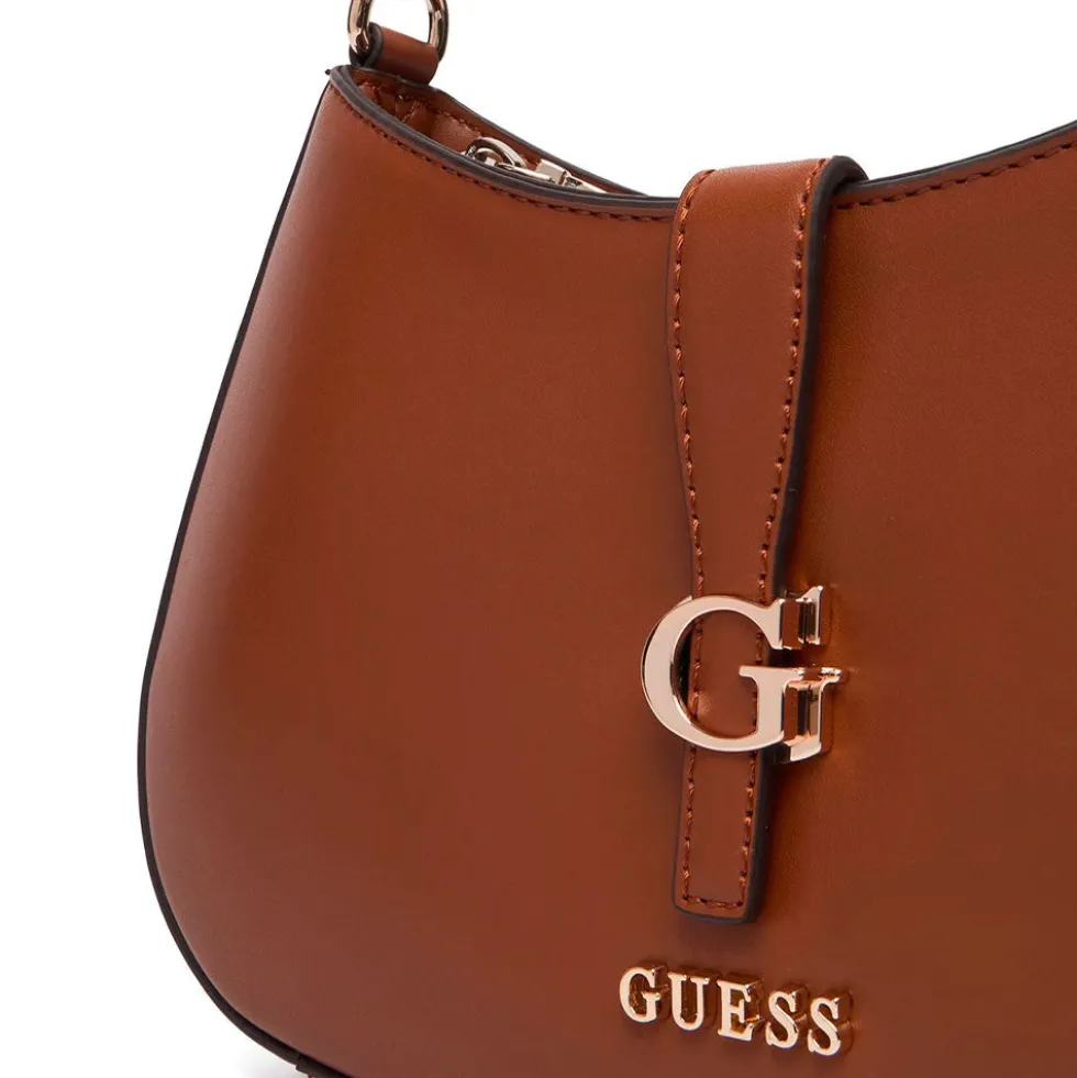 Borsa Donna a Spalla GUESS Linea Carrie Colore Cuoio