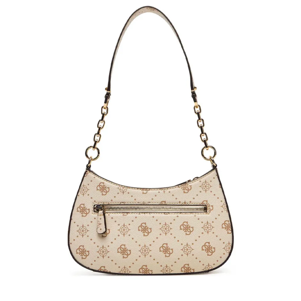 Borsa Donna a Spalla GUESS Linea Carrie Colore Vanilla Logo