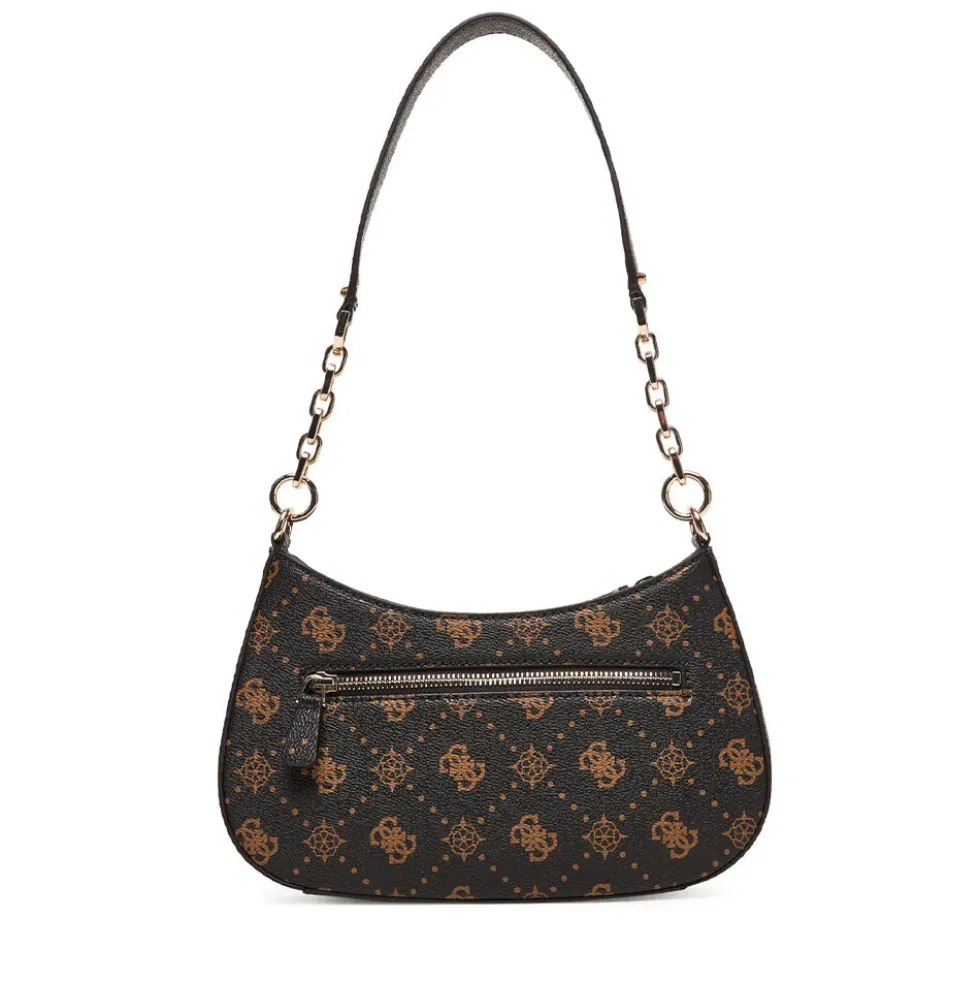 Borsa Donna a Spalla GUESS Linea Carrie Colore Espresso Logo