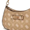 Borsa Donna a Spalla GUESS Linea Carrie Colore Biscotti Logo