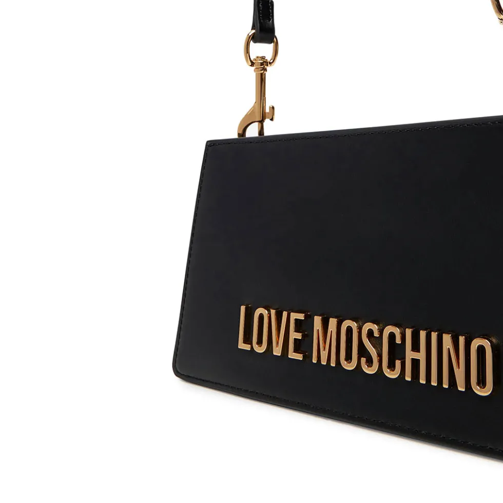 Borsa Donna a Spalla LOVE MOSCHINO Nera con Maxi Logo