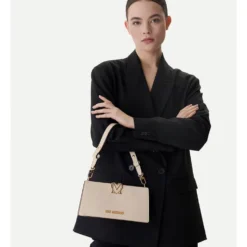 Borsa Donna a Spalla LOVE MOSCHINO linea Soft Sculpt Avorio