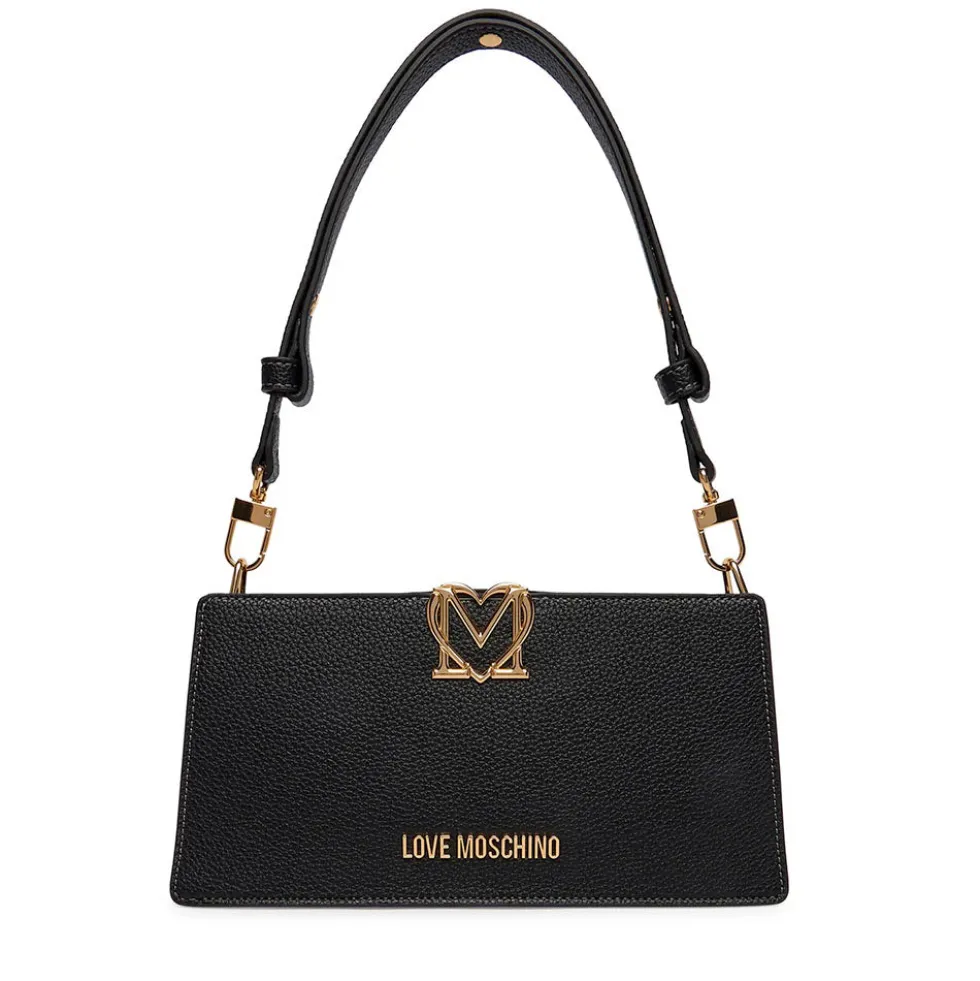 Borsa Donna a Spalla LOVE MOSCHINO linea Soft Sculpt Nera