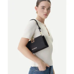 Borsa Donna a Spalla LOVE MOSCHINO linea Soft Sculpt Nera