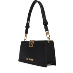 Borsa Donna a Spalla LOVE MOSCHINO linea Soft Sculpt Nera