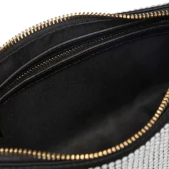 Borsa Donna a Spalla LOVE MOSCHINO Argento con Strass