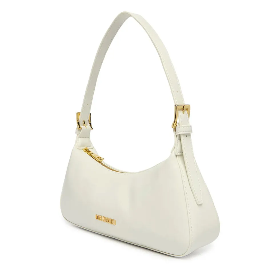 Borsa Donna a Spalla LOVE MOSCHINO in Ecopelle Soft Bianco