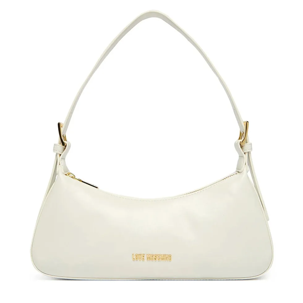 Borsa Donna a Spalla LOVE MOSCHINO in Ecopelle Soft Bianco