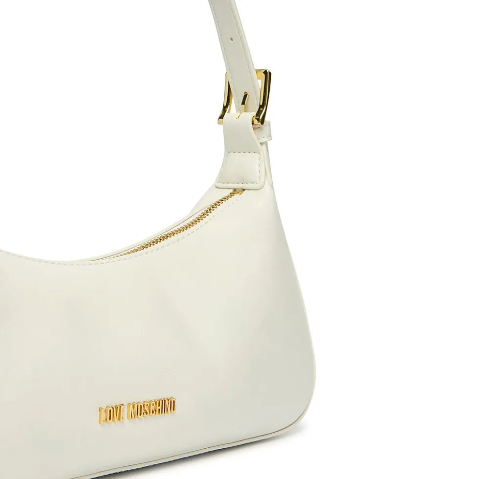 Borsa Donna a Spalla LOVE MOSCHINO in Ecopelle Soft Bianco