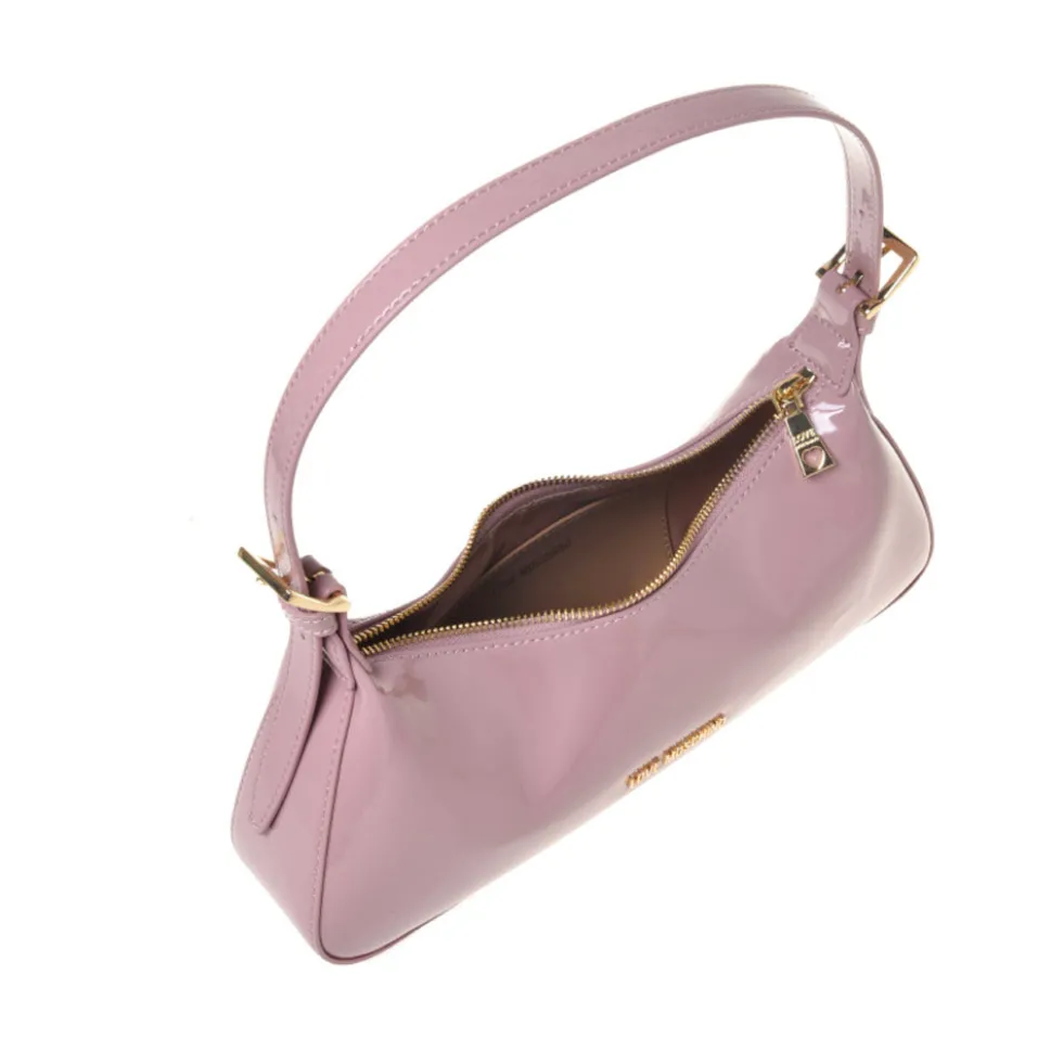 Borsa Donna a Spalla LOVE MOSCHINO in Ecopelle Effetto Vernice Rosa